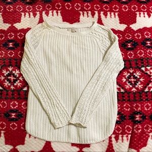 Womens Loft White Sweater